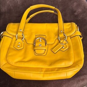 Yellow Leather Handbag